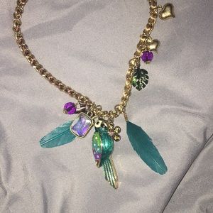 Betsey Johnson parrot necklace